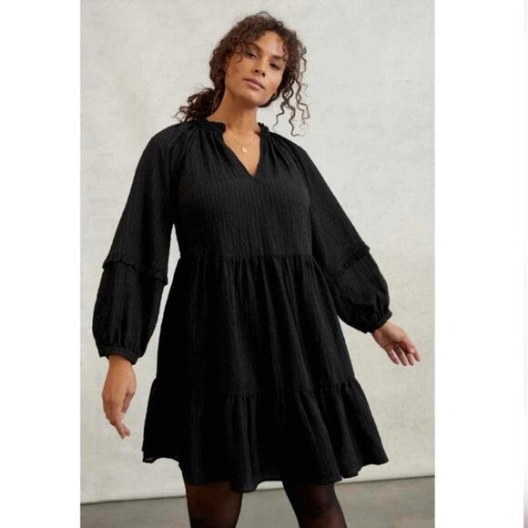 Anthropologie Dresses & Skirts - Anthropologie Mare Mare Black Tiered Mini Dress Size 2X
